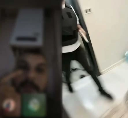 64 yıl hapis cezası bulunan kadın canlı yayında polis tarafından yakalandı