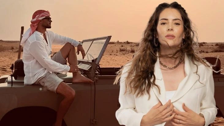 Berk Oktay ve Yıldız Çağrı Atiksoy Dubai tatilinde