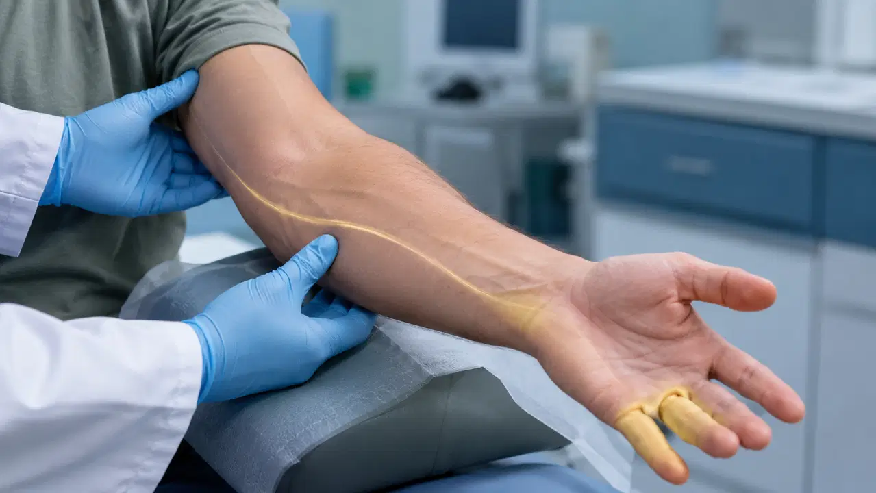 Dirsekteki ulnar sinir sorunu ameliyatla giderildi