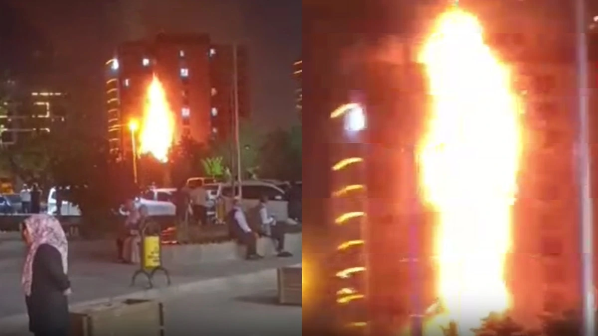 Diyarbakır'da bir plazada yangın çıktı