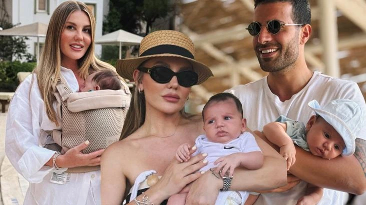Eda Erol, eşi ve oğlu Baran ile mutlu aile pozunu paylaştı
