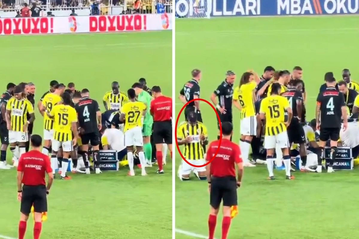 Fenerbahçe-Konyaspor maçında Kerem Aktürkoğlu'nun sağlık müdahalesi