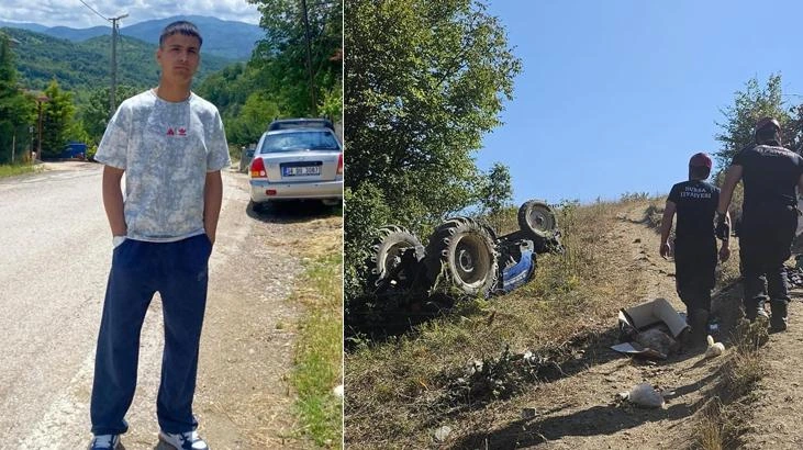 İnegöl'de traktör kazasında 15 yaşındaki sürücü hayatını kaybetti