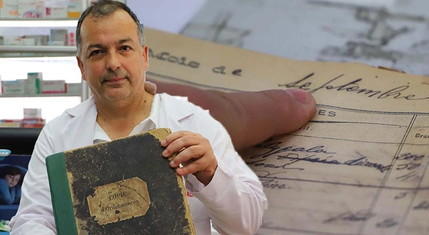 İzmir Basmane'deki Rum Eczanesi'nden tarihi reçete defteri çıktı