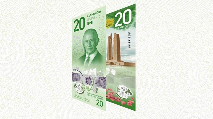 Kanada yeni 20 dolarlık banknotunu tanıttı, Kral Charles ilk kez yer aldı