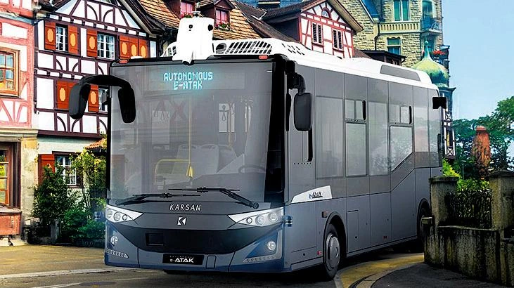 Karsan, 8 ülkede otonom e-ATAK ile yolcu taşımaya devam ediyor