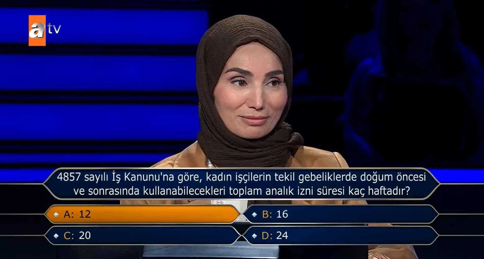 Kim Milyoner Olmak İster? yarışmasında doğum izni sorusu ve Bakan Göktaş'ın açıklaması