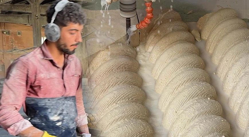 Mardin Midyat'ta çıkarılan Katori taşı Avrupa ve Arap ülkelerinde talep görüyor
