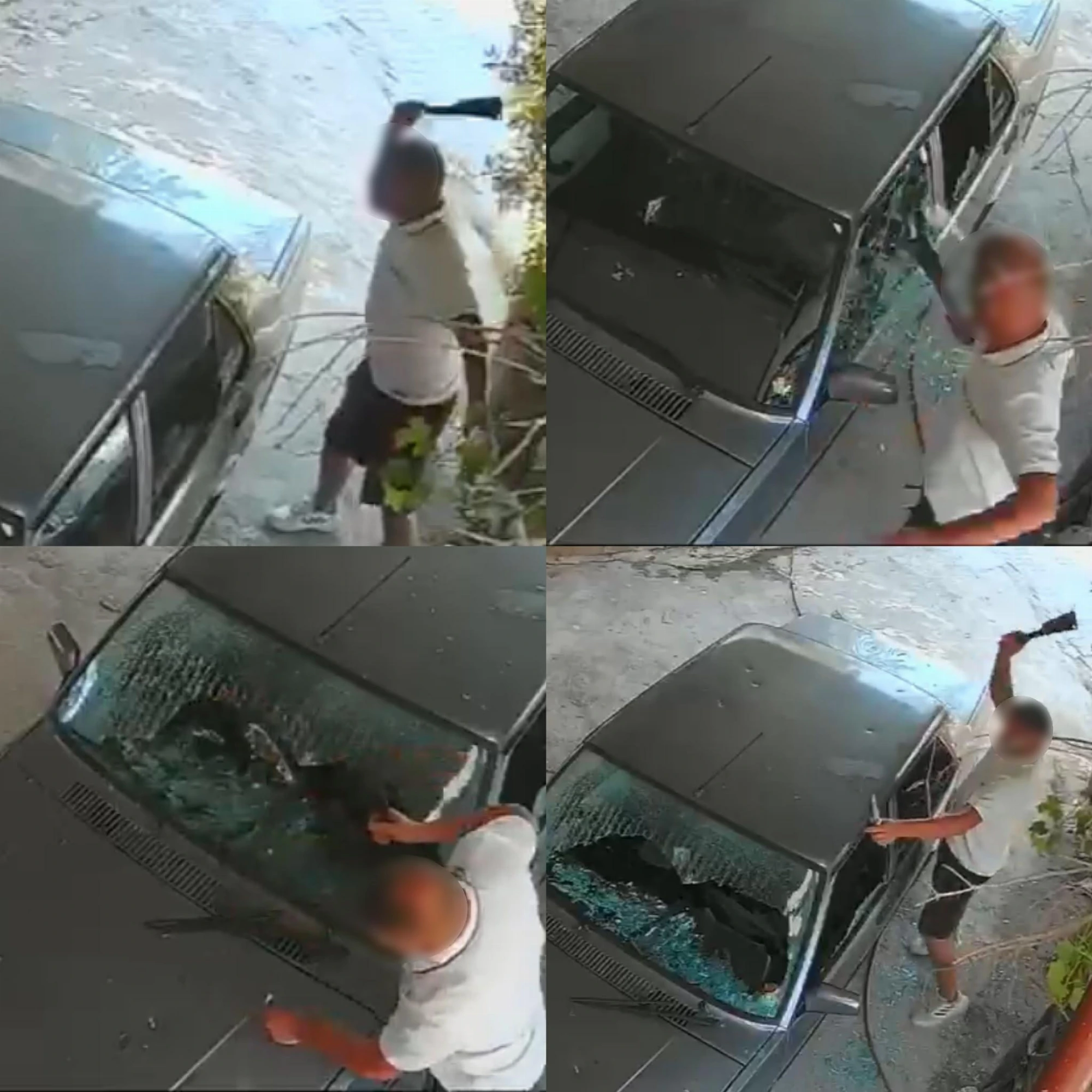 Mersin Anamur'da eski erkek arkadaşın otomobile zarar verme olayı