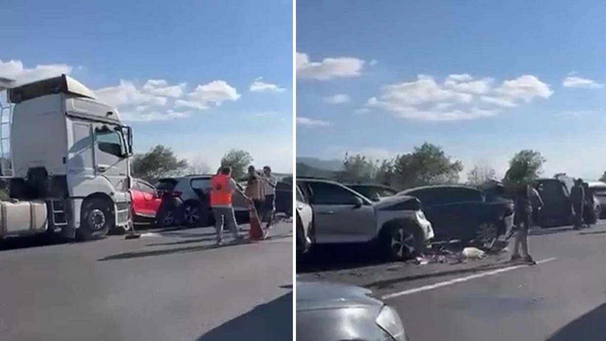 Sakarya Hendek'te 12 aracın karıştığı zincirleme kaza yaşandı