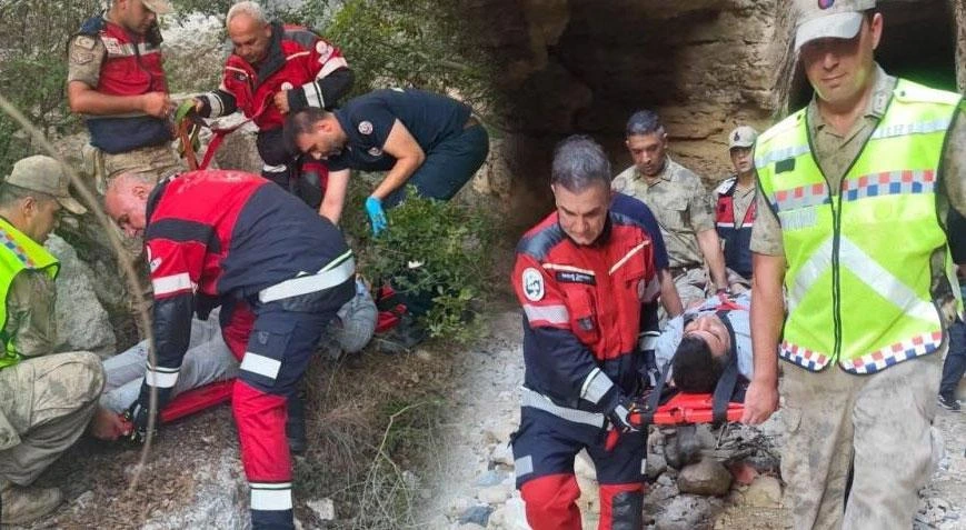 Samandağ'da tarihi Titus Tüneli'nde 2 gün mahsur kalan kişi kurtarıldı