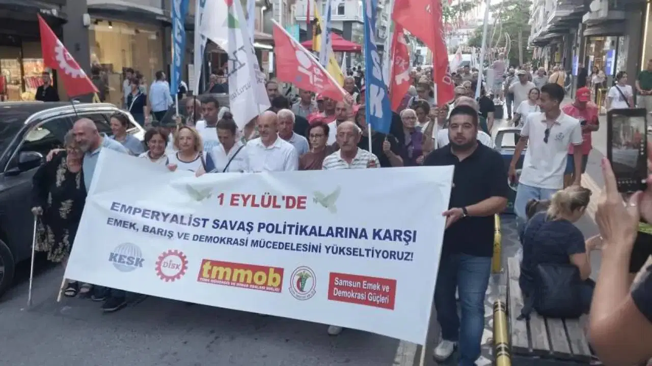 Samsun’da 1 Eylül Dünya Barış Günü çağrısı yapıldı