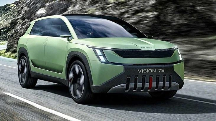 Skoda'nın yeni 7 koltuklu elektrikli SUV modeli Peaq tanıtıldı