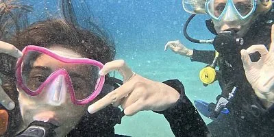 Nur Fettahoğlu Kızıyla Dalış Eğitimi Aldı