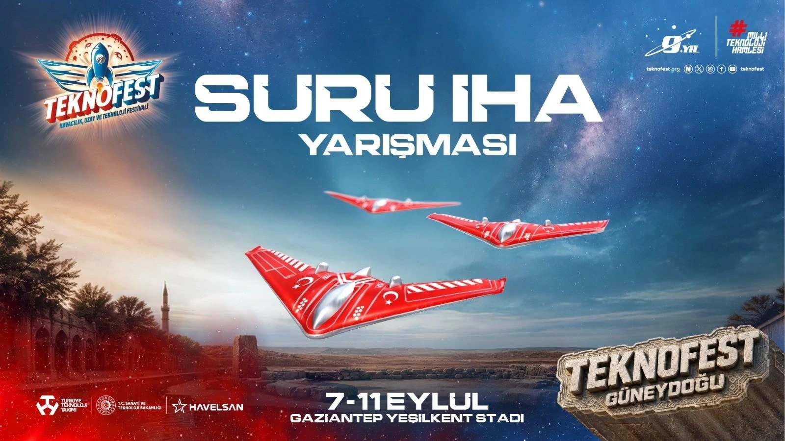 TEKNOFEST 2026 Sürü İHA Yarışması Gaziantep'te yapılacak