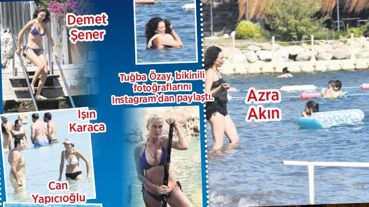 Ünlüler Bodrum ve Çeşme'de deniz tatilini sürdürüyor